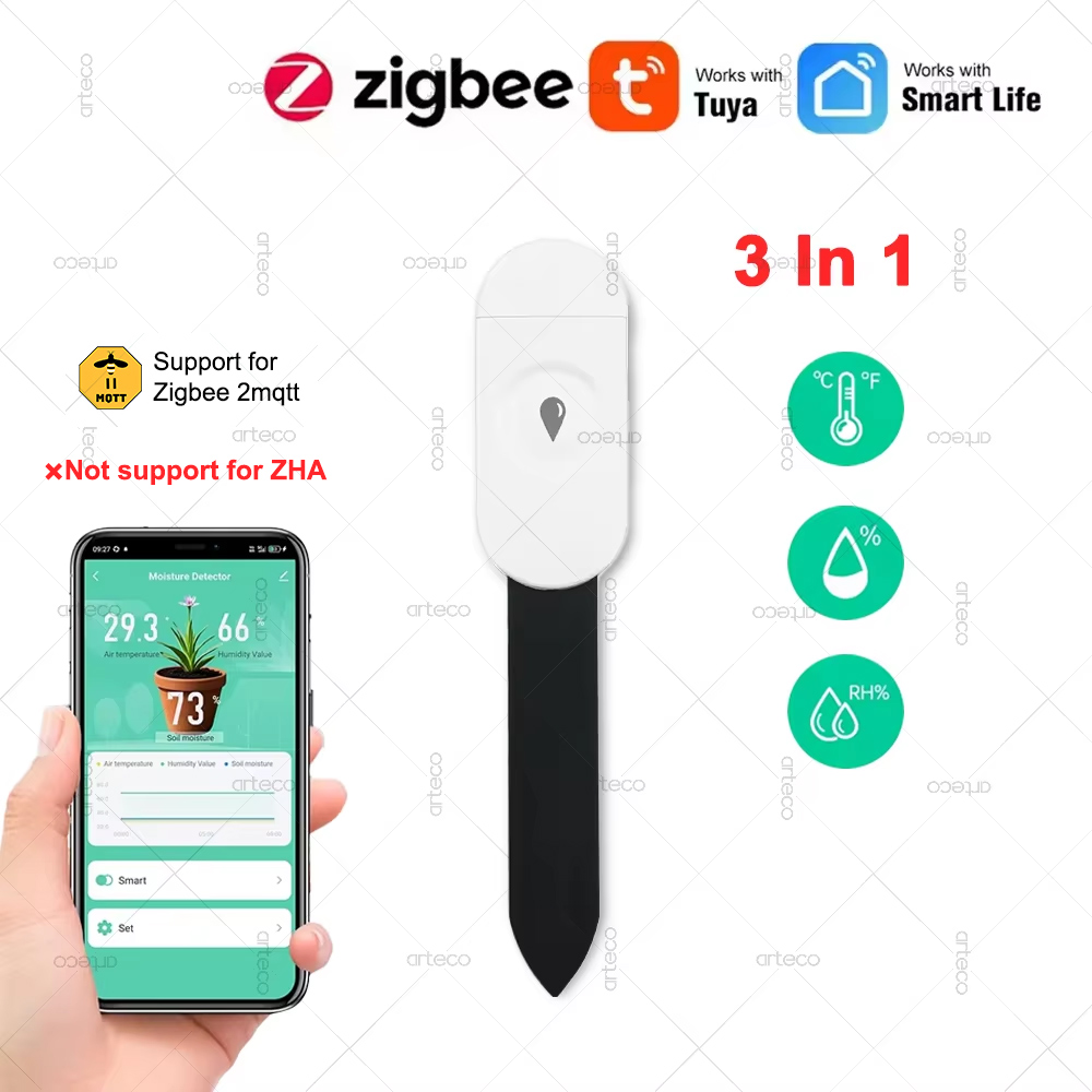 Smart Garden Zigbee - Tuya Zigbee temperatura i wilgotność detektor