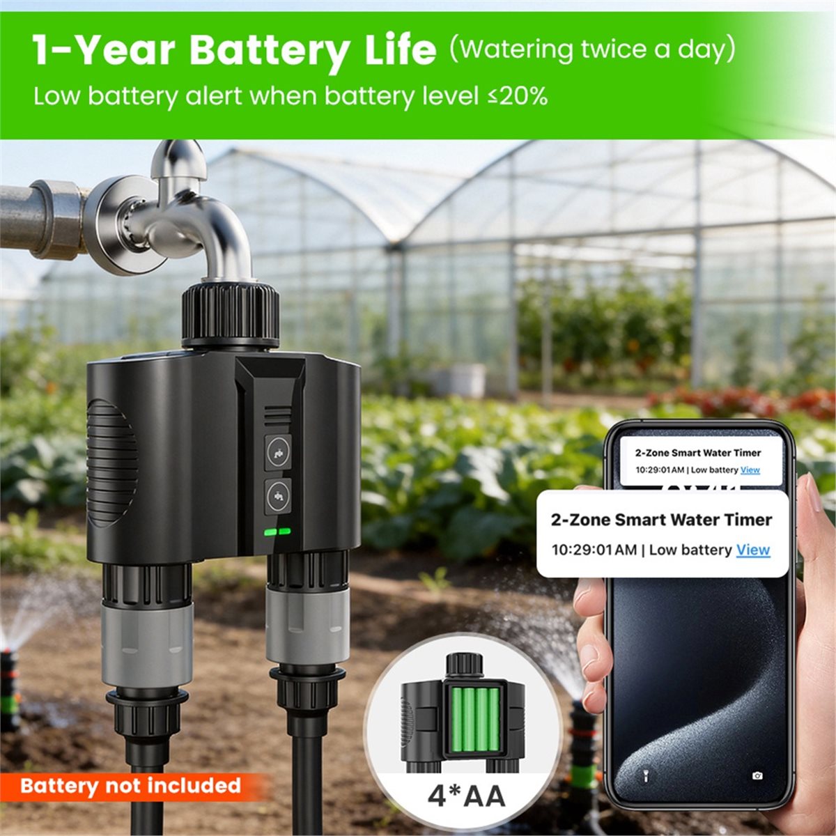 Smart Garden Valve - Y17A 1 zestaw WiFi Timeru Wodnego