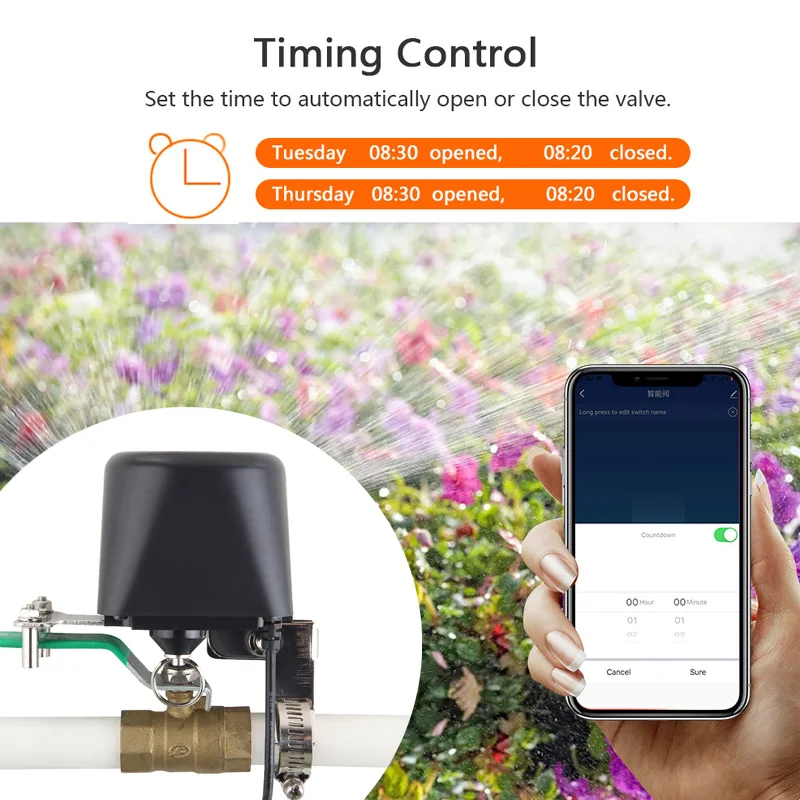 Inteligentny zawór wodny WiFi  – Smart Garden Zigbee recenzja i cena